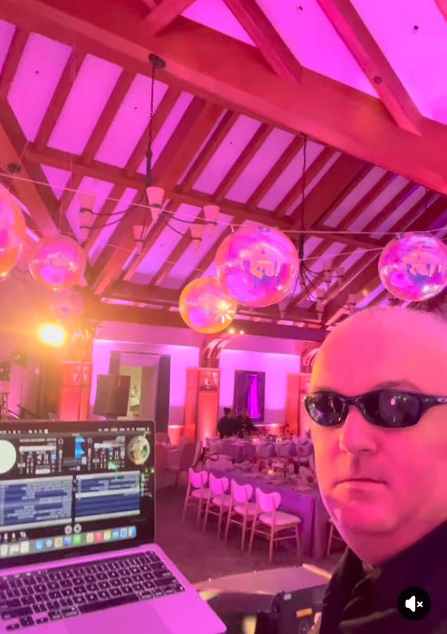 Santa Cruz DJ performing at a wedding reception